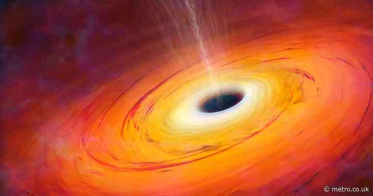 A black hole has the hiccups – because another one is punching it