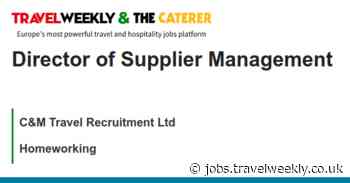 C&M Travel Recruitment Ltd: Director of Supplier Management