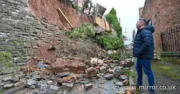 Dad's fury after historic castle wall collapses  - and council says he should pay for it