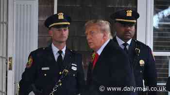 Donald Trump slams murder of NYPD cop Jonathan Diller 'by serial criminal' as he attends slain officer's wake: 'We have to toughen it up, these things can't happen'