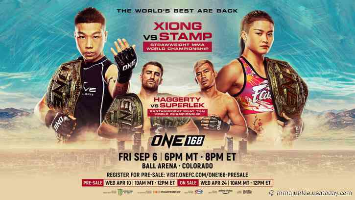 ONE 168 headlined by Stamp Fairtex vs. Jing Nan Xiong dual champion bout