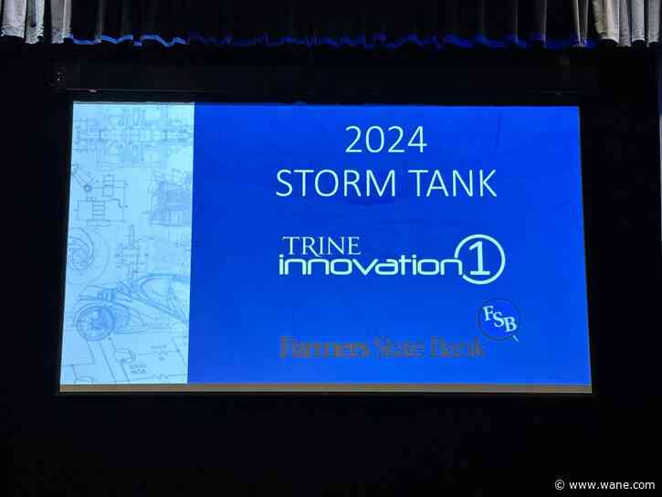 Students pitch ideas during Trine University event inspired by 'Shark Tank'