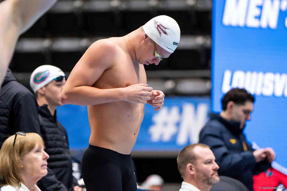 Leon Marchand Drops Mind-Boggling 4:02.31 In The 500 Free To Obliterate His Own NCAA Record