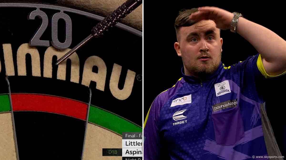 'Talk about showmanship!' | Littler searches for dart that flies above tops!