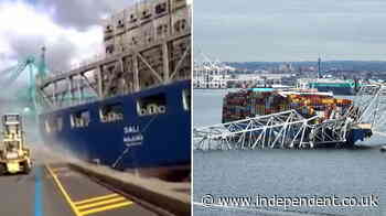 Ship that crashed into Baltimore bridge collided with Antwerp dock in 2016