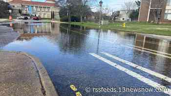 Public Works crews prepare for flooding following heavy rain across Hampton Roads