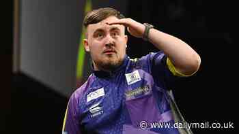 Luke Littler hilariously mocks HIMSELF after nearly missing the board with double tops attempt... before the 17-year-old star bounced back to win his first Premier League night in Belfast