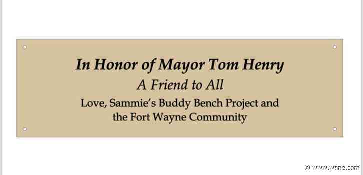 Buddy Bench to honor Mayor Henry could debut soon