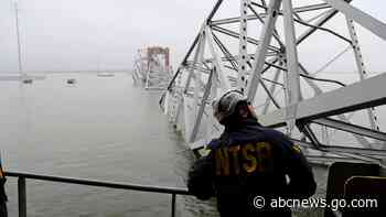 Bridge collapse live updates: First responders called out to people on bridge