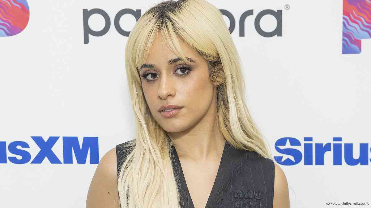 Camila Cabello has legs for days in TINY miniskirt as she plugs new single... after baring soul about 'drama' and 'chaos' in romantic past