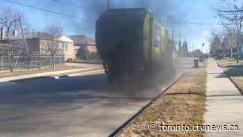 Video of smoking garbage truck draws fire from Toronto councillor