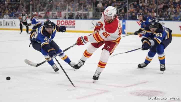 Brandon Saad scores winning goal to spark St. Louis Blues to 5-3 win over Calgary Flames