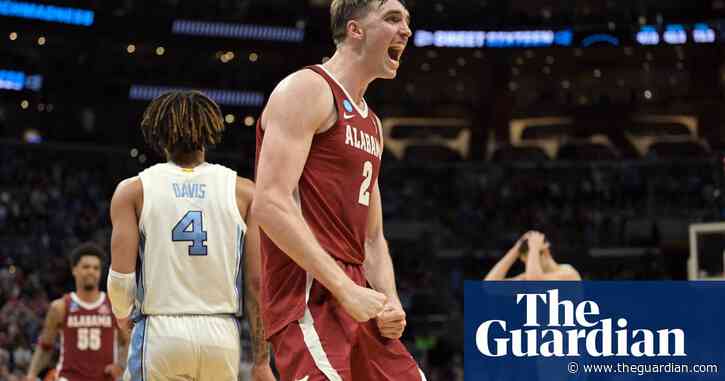 Alabama beat No 1 seed North Carolina to make Elite Eight for just second time