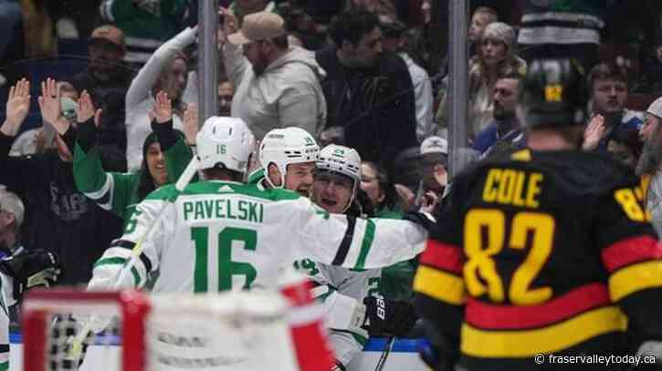 Dallas Stars clinch playoff spot with 3-1 win over Vancouver Canucks