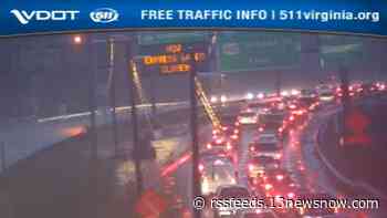 I-64 East in Norfolk was experiencing heavy delays due to vehicle crash Thursday morning