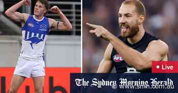 AFL 2024 round three LIVE updates: Larkey, Curnow fire as Roos, Blues attack early
