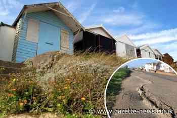 Walton beach hut owners left concerned as cliff footpath crumbles