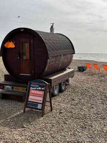 New Lancing seafront sauna opens for the first time