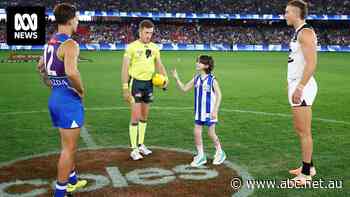 Live: Heartwarming coin toss moment steals the show as Blues get on top of Roos