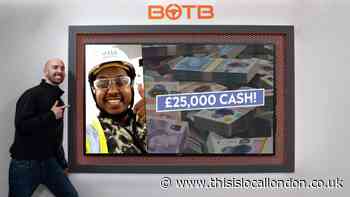 Former homeless Islington man wins £25k cash prize from BOTB