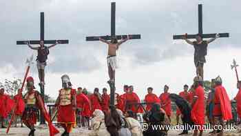 Suffering for Christ: Christians around the world re-enact the crucifixion of Jesus to mark Good Friday