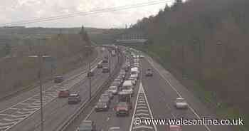 M4 sees delays as Easter getaway begins and crash shuts main road - live updates