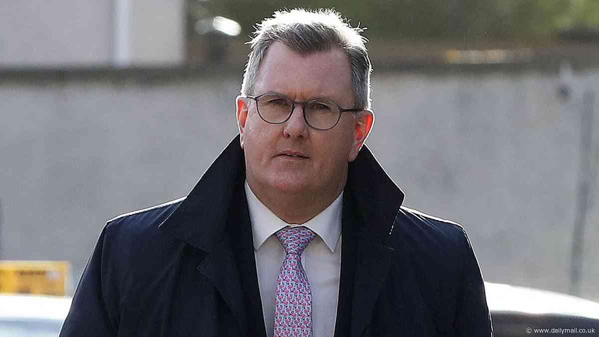 Jeffrey Donaldson quits as DUP leader and is suspended as party member after being charged with 'allegations of an historical nature'