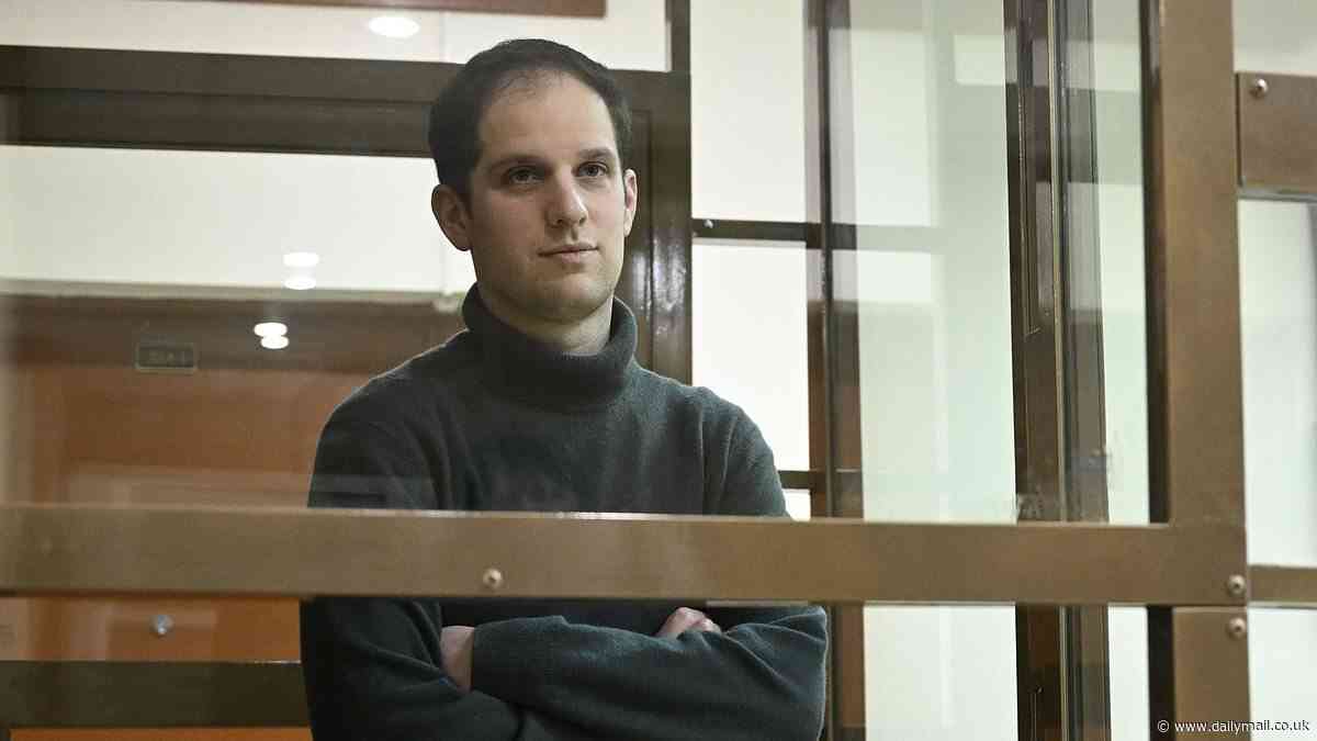 American journalist Evan Gershkovich hits grim one year milestone in Russian jail - as his paper Wall Street Journal runs powerful BLANK front page to mark anniversary