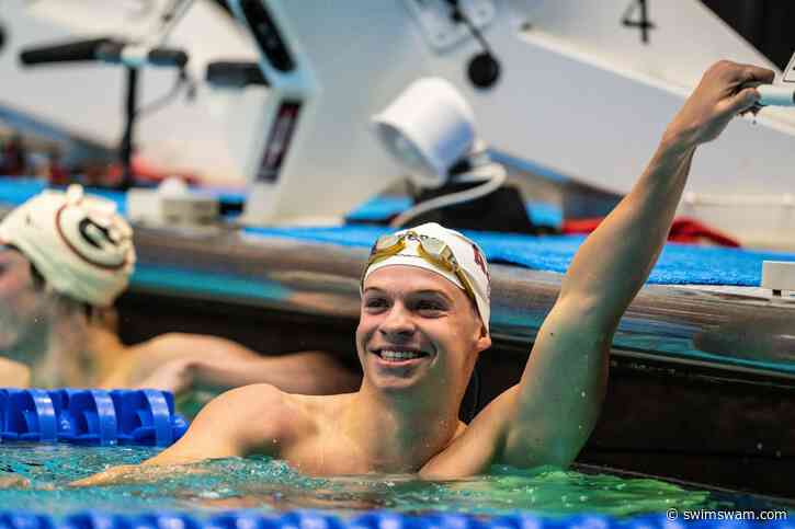Leon Marchand after 4:02.31 500 Free: “Tonight I had no limits”