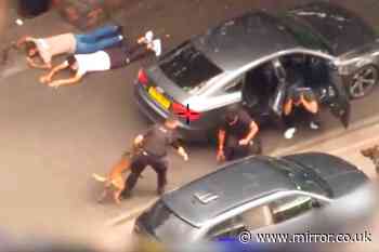 Dramatic moment armed police swoop on twisted gang who murdered DPD driver in broad daylight