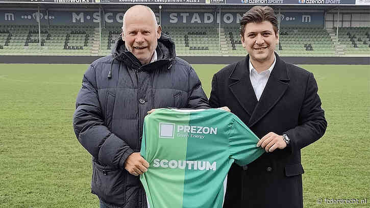 FC Dordrecht tekent een samenwerkingsovereenkomst met Scoutium