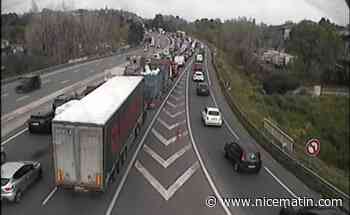 Un accident perturbe (un peu) la circulation sur l'A8 en direction de Nice