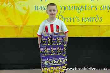 South Tyneside boy, 8, delivers Easter eggs to young people at Sunderland Royal Hospital