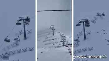Sturm erfasst Ski-Sessellift in Italien: Videos zeigen „beängstigende“ Szene