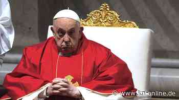 Papst Franziskus verzichtet  auf Teilnahme am Kreuzweg