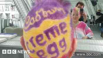 Woman, 88, marks Easter with Cadbury's hair art