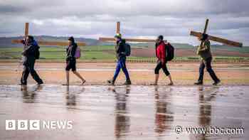 Pilgrims complete 118-mile Holy Week walk