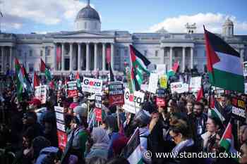 Man arrested on suspicion of terror offence at pro-Palestinian protest