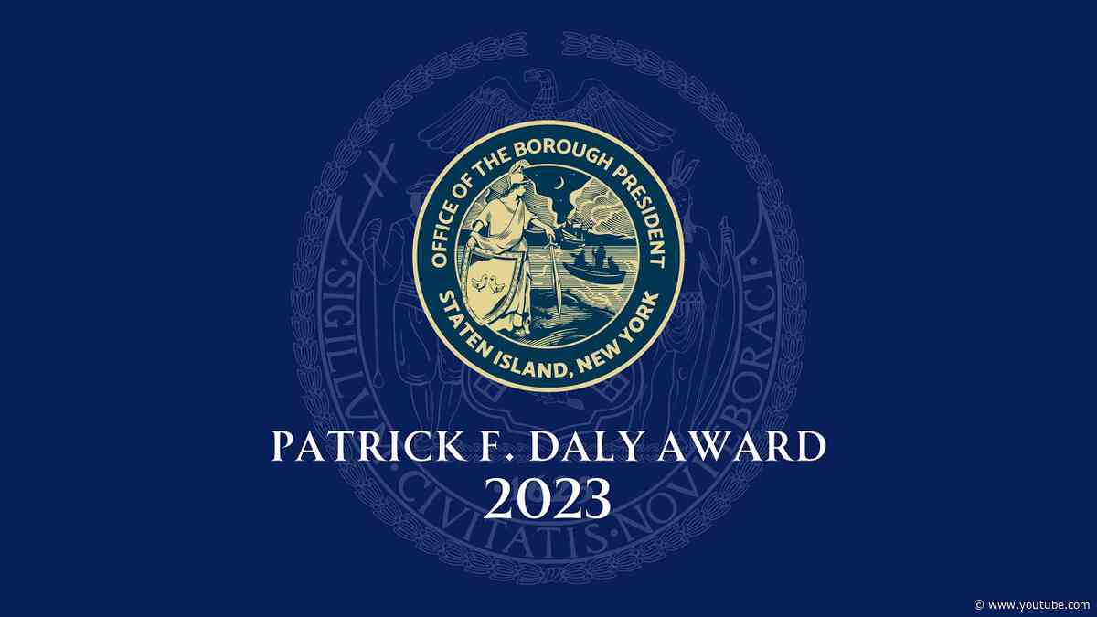 Honoring Excellence in Education: The 2023 Patrick F. Daly Award Ceremony 🏆