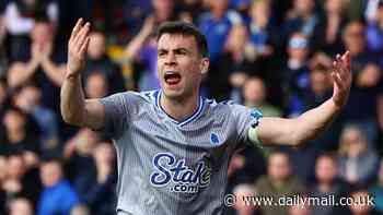 Bournemouth 2-1 Everton: Seamus Coleman's late own goal gifts win to Cherries just minutes after Beto scored equaliser following Neto howler... as visitors equal club record of 12 Premier League matches without a win