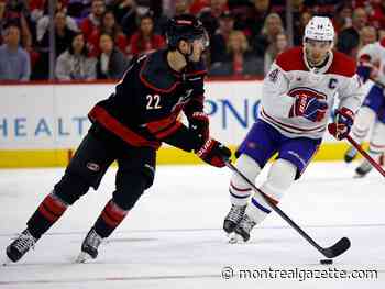 Liveblog: Hurricanes up 1-0 on Canadiens after second period