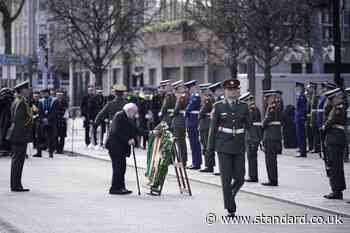 Political leaders gather at GPO for ‘moving’ Easter Rising ceremony