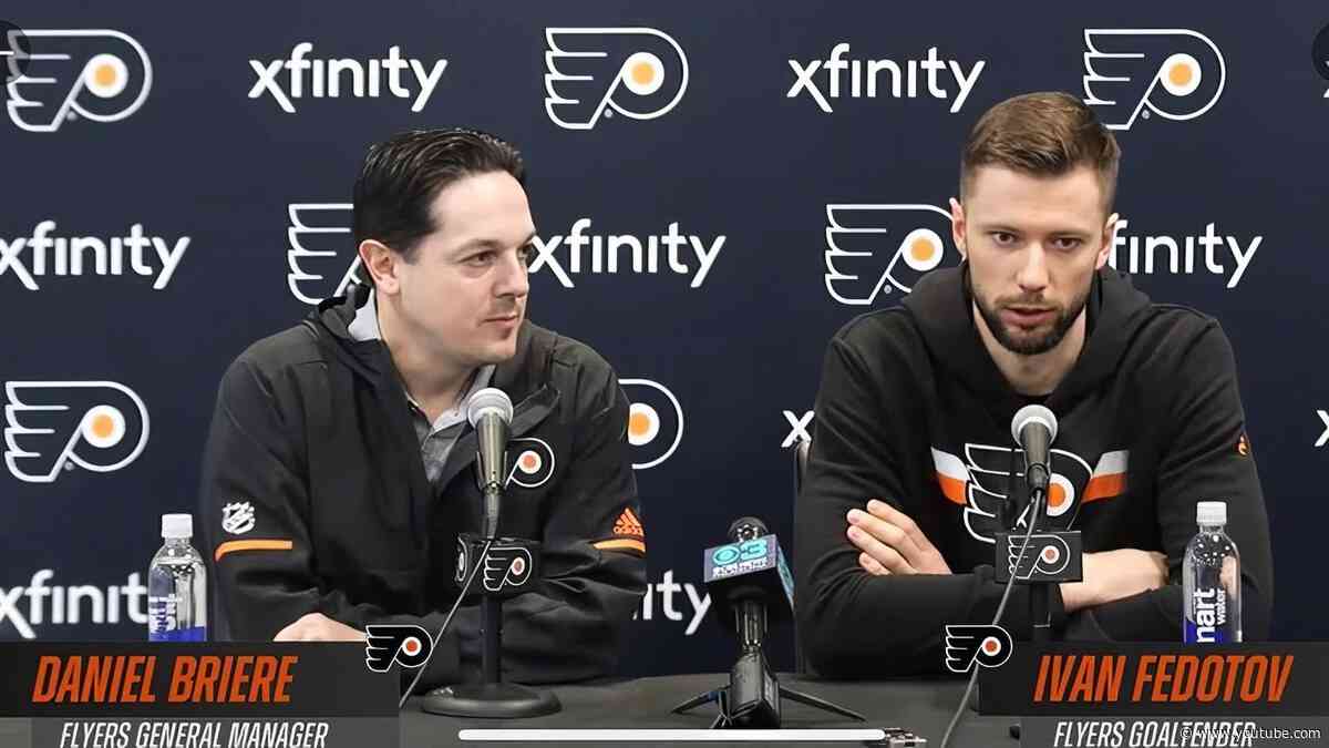 Flyers Press Conference: Daniel Briere & Ivan Fedotov. 29 march 2024