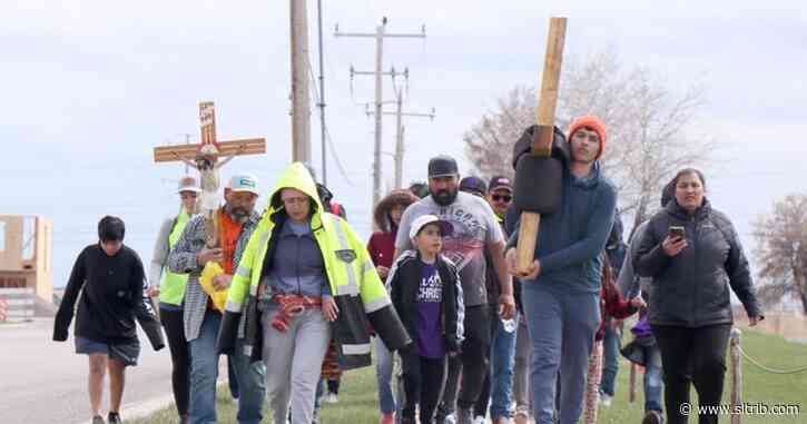 Walking with Christ: Box Elder Catholics make 21-mile trek in Easter tradition