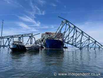 Baltimore bridge collapse: Biden to visit Friday as cleanup continues