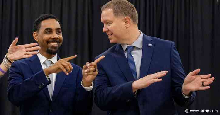 New Utah State basketball coach Jerrod Calhoun makes a bold claim on his first day