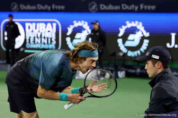 Andrey Rublev shares what he told umpire in Dubai meltdown e what he'd tell him now