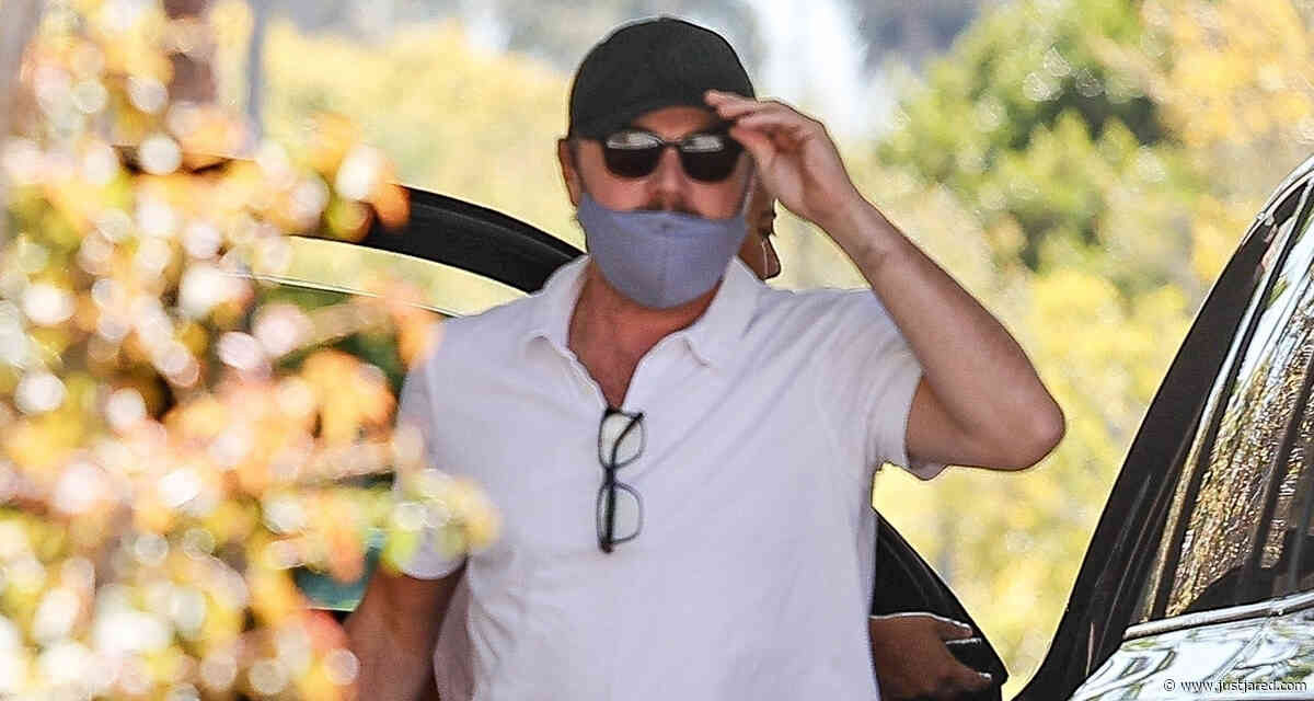 Leonardo DiCaprio Arrives at Beverly Hills Hotel for Lunch Meeting