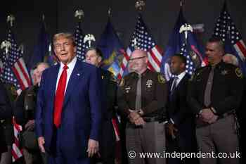 Trump repeats Biden ‘border bloodbath’ claim and makes Al Capone comparison at bizarre Wisconsin rally: Live