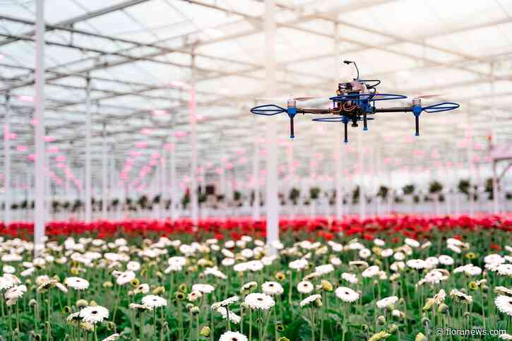 Drone scandr. demo bij Gerbera United tijdens Kom in de Kas